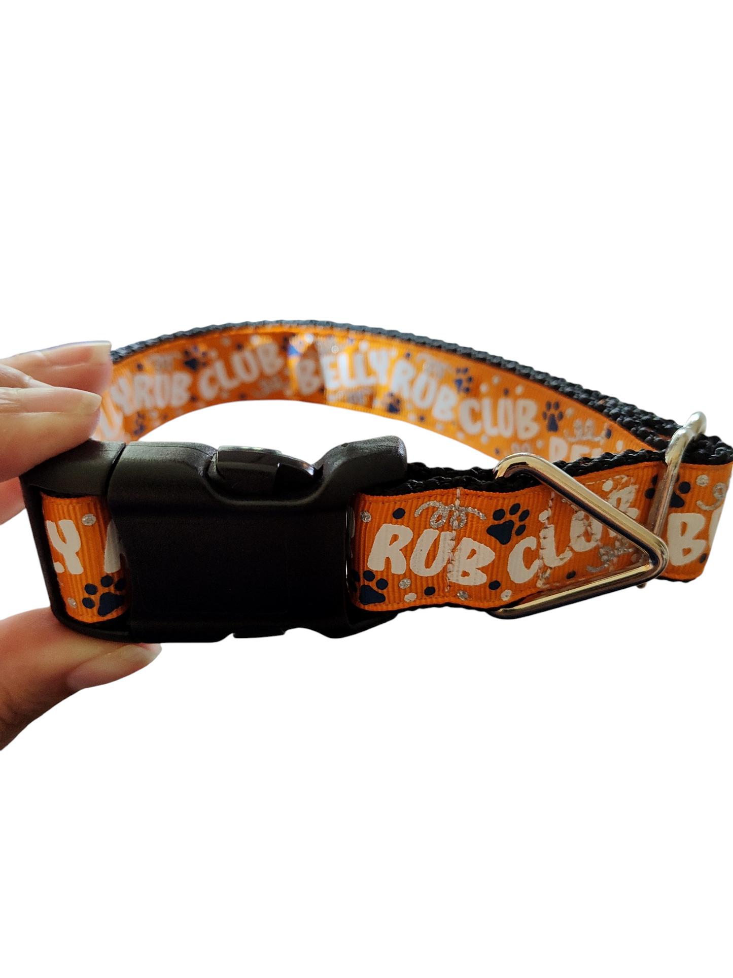Belly Rub Club Nylon Dog Collar
