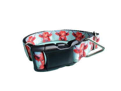 Highland Cows Nylon Dog Collar - Doot's Pet LLC Collars For A Cause