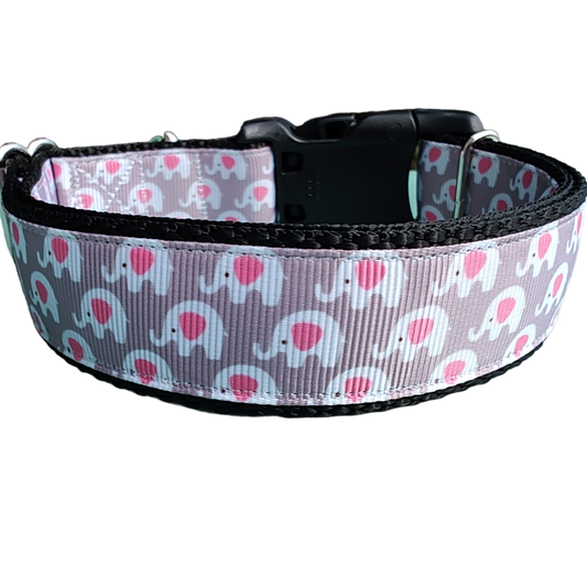 Elephants Nylon Dog Collar - Doot's Pet LLC Collars For A Cause