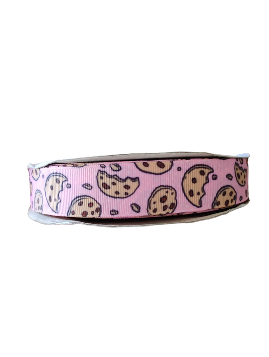 Pink Cookies Nylon Dog Collar