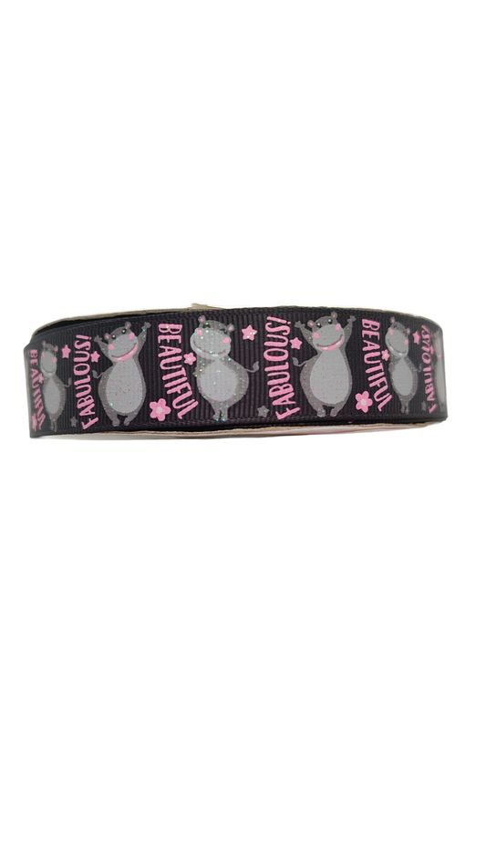 Hippo Nylon Dog Collar