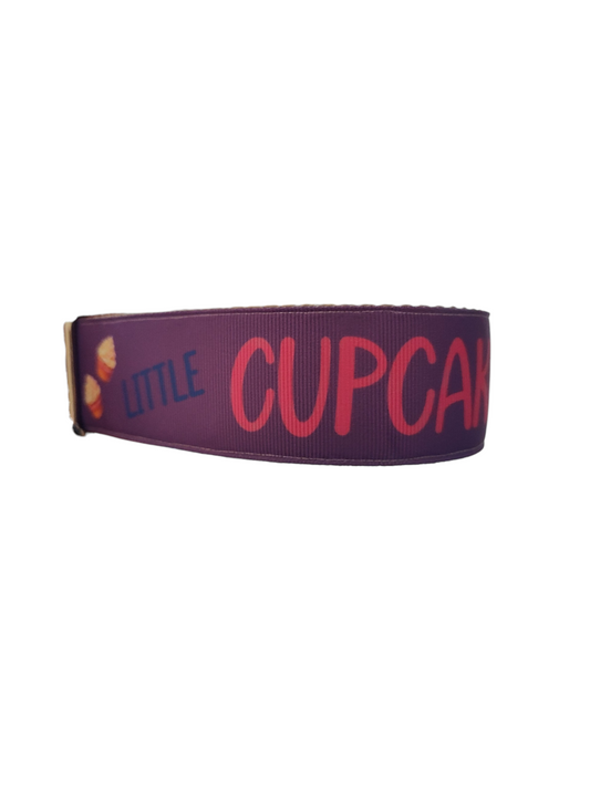 1.5" Wide Little Cupcake Nylon Dog Collar