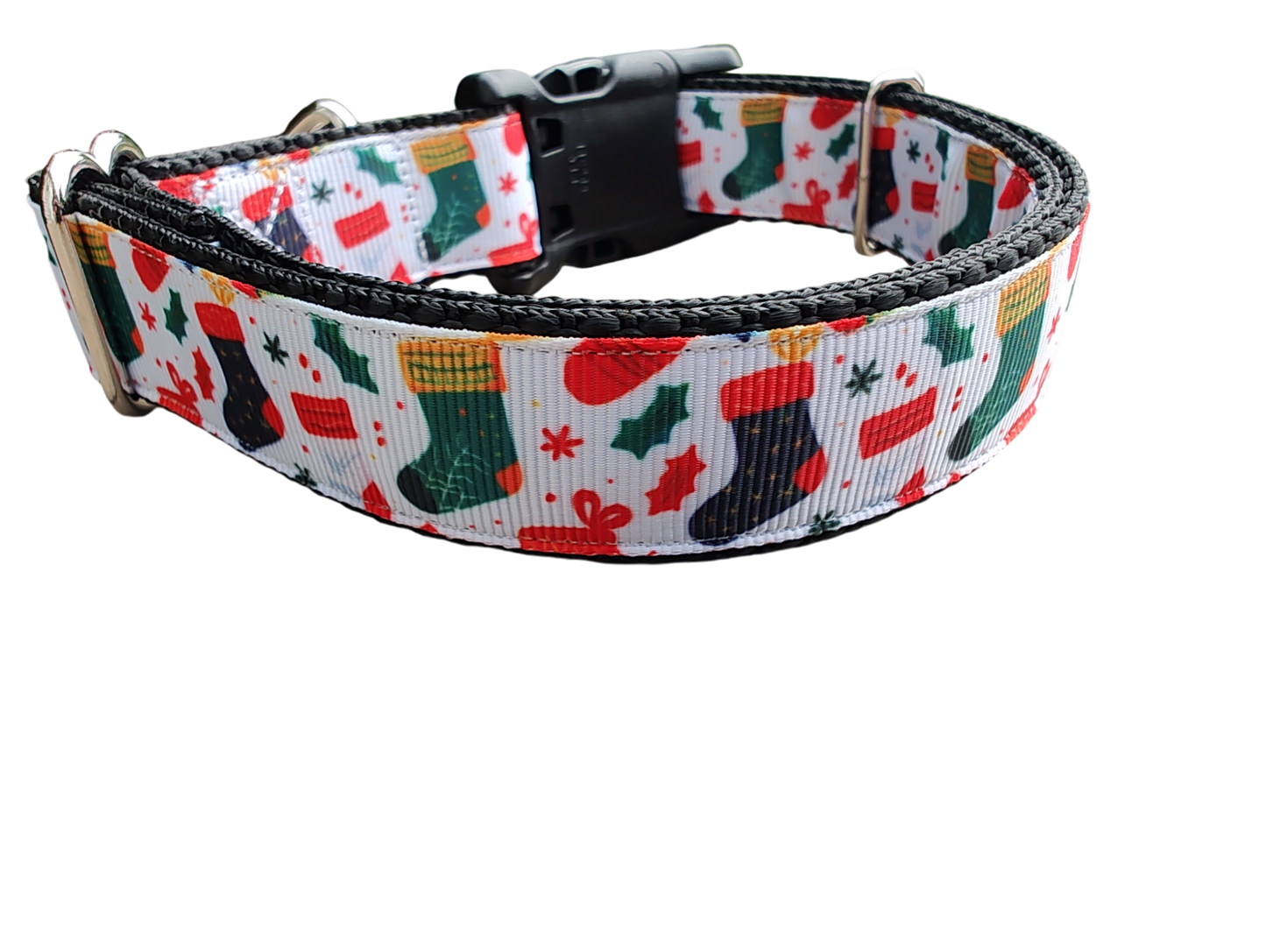 Christmas Stockings Nylon Dog Collar