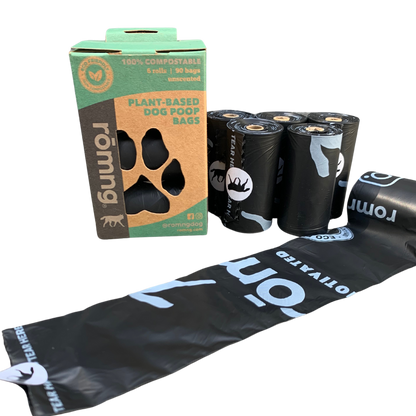 compostable plant-based dog poop bags - Doot's Pet LLC Collars For A Cause