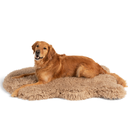 PupRug® Luxe Faux Fur Orthopedic Dog Bed -  Plush Sheep Tan - Doot's Pet LLC Collars For A Cause