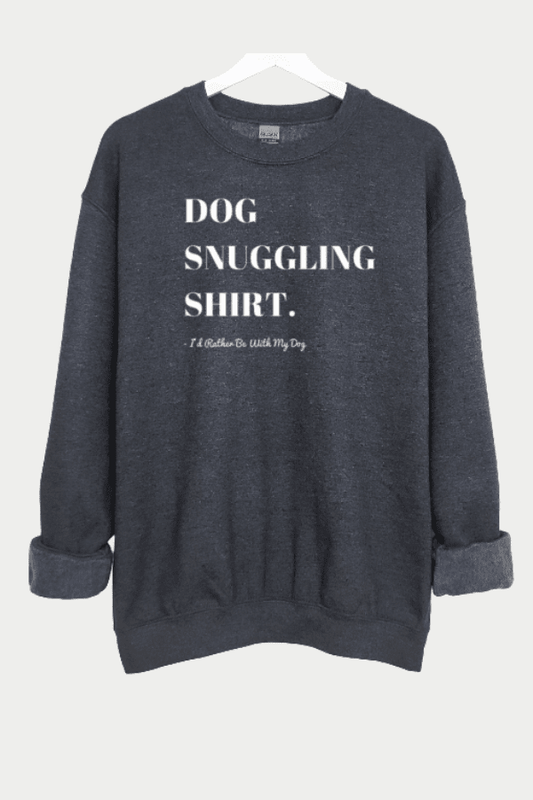 Snuggle Charcoal (Unisex Sweatshirt) - Doot's Pet LLC Collars For A Cause