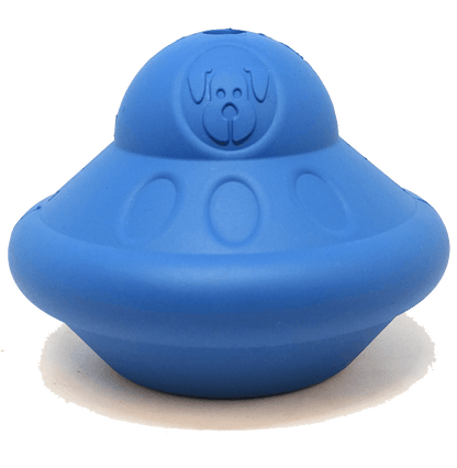 Flying Saucer eDispenser Durable Rubber Chew Toy & Treat Dispenser - Doot's Pet LLC Collars For A Cause