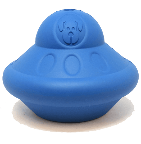 Flying Saucer eDispenser Durable Rubber Chew Toy & Treat Dispenser - Doot's Pet LLC Collars For A Cause