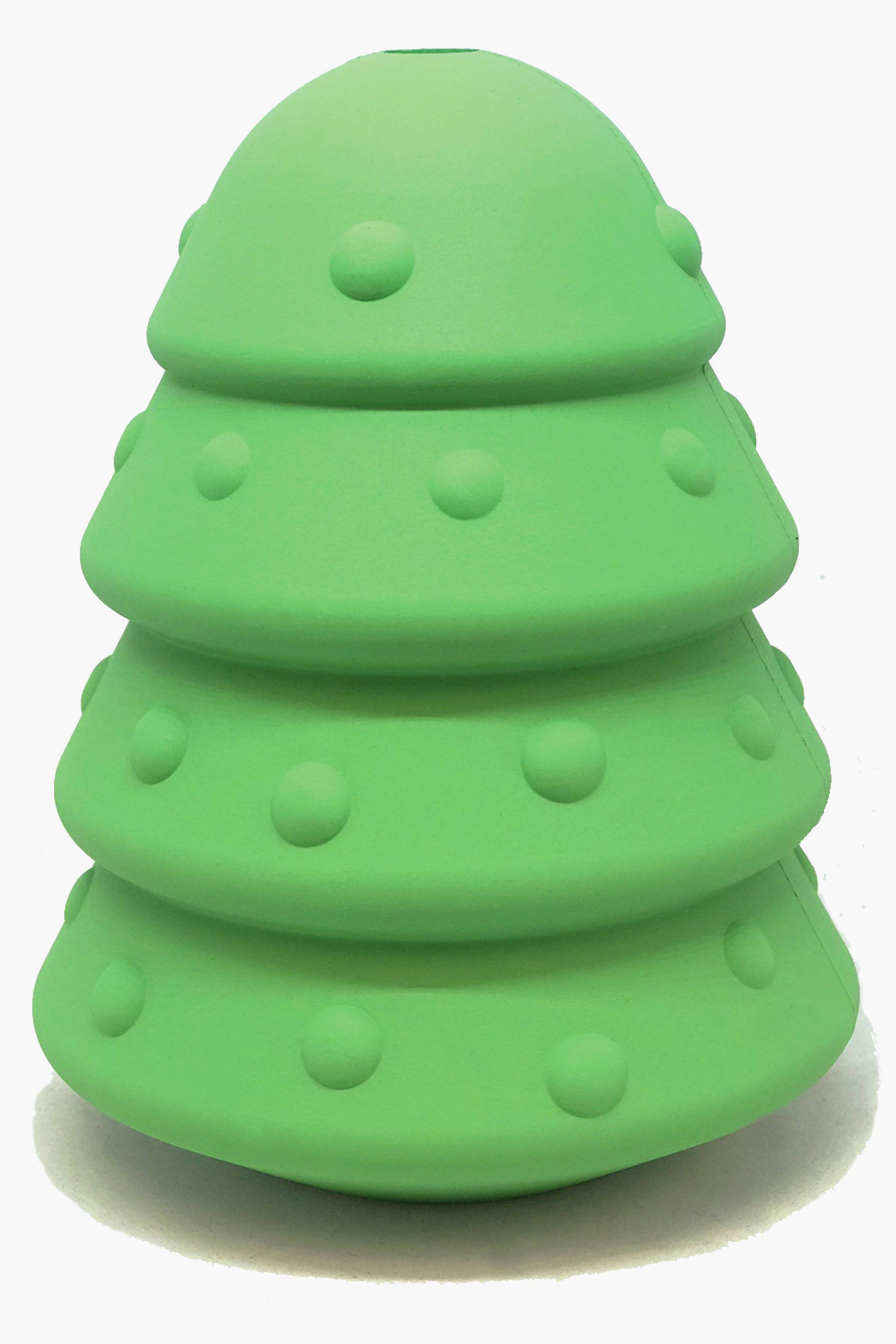 Christmas Tree eDispenser Durable Rubber Chew Toy & Treat Dispenser - Doot's Pet LLC Collars For A Cause