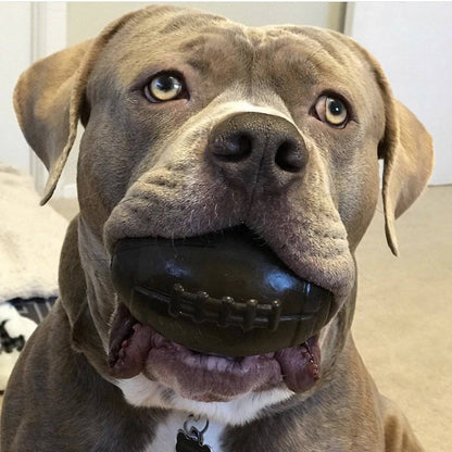 Football eDispenser Durable Rubber Chew Toy and Treat Dispenser - Doot's Pet LLC Collars For A Cause