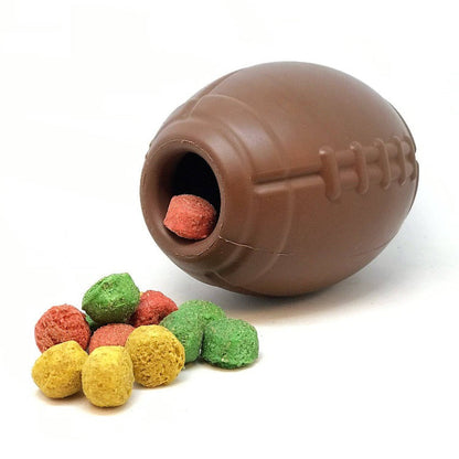 Football eDispenser Durable Rubber Chew Toy and Treat Dispenser - Doot's Pet LLC Collars For A Cause