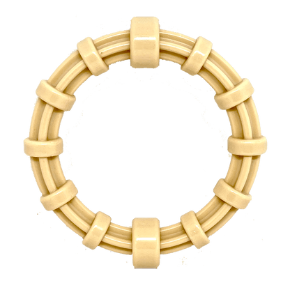 Chicken Flavored Teething Ring for Puppies & Aggressive Chewers | USA Made - Doot's Pet LLC Collars For A Cause