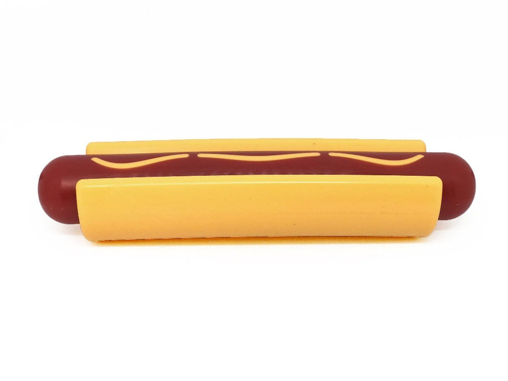 Hot Dog Nylon Dog Toy for Aggressive Chewers | USA Made | SodaPup - Doot's Pet LLC Collars For A Cause