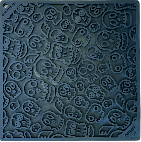 Zombie eMat - Enrichment Lick Mat for Dogs and Cats | Halloween Skull Design | SodaPup - Doot's Pet LLC Collars For A Cause
