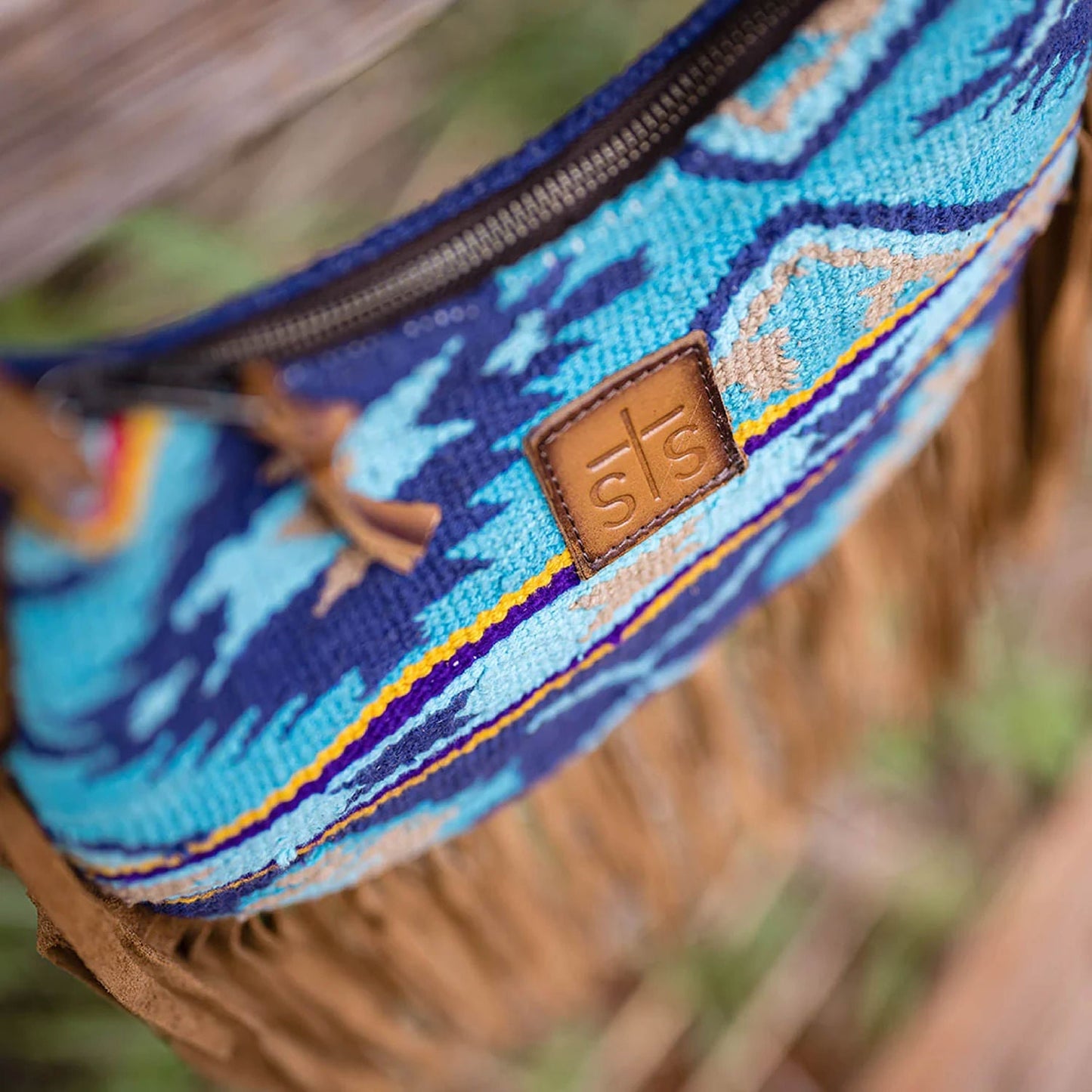 STS Women's Mojave Sky Nellie Western Fringe Purse