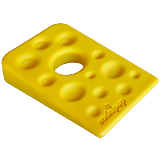 Swiss Cheese Wedge Nylon Dog Chew Toy for Aggressive Chewers | SodaPup - Doot's Pet LLC Collars For A Cause