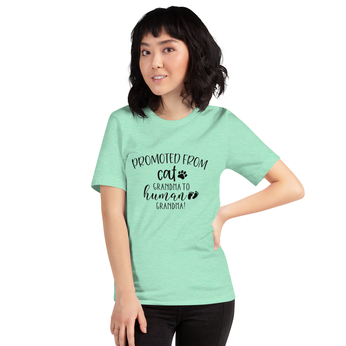 Promoted from Cat Grandma to Human Grandma T-Shirt