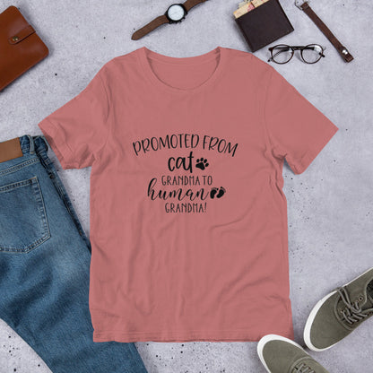 Promoted from Cat Grandma to Human Grandma T-Shirt