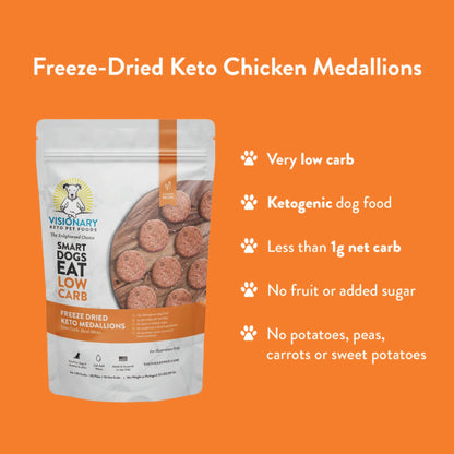 Freeze Dried Food|  - Chicken Recipe | 25oz Bag - Doot's Pet LLC Collars For A Cause