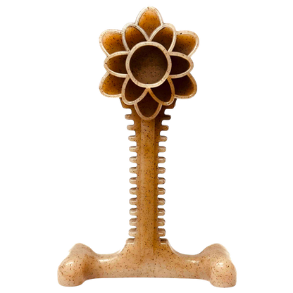 Honey Bone Dental Flower Tower - Indestructible Nylon Dog Chew Toy XL | USA - Doot's Pet LLC Collars For A Cause