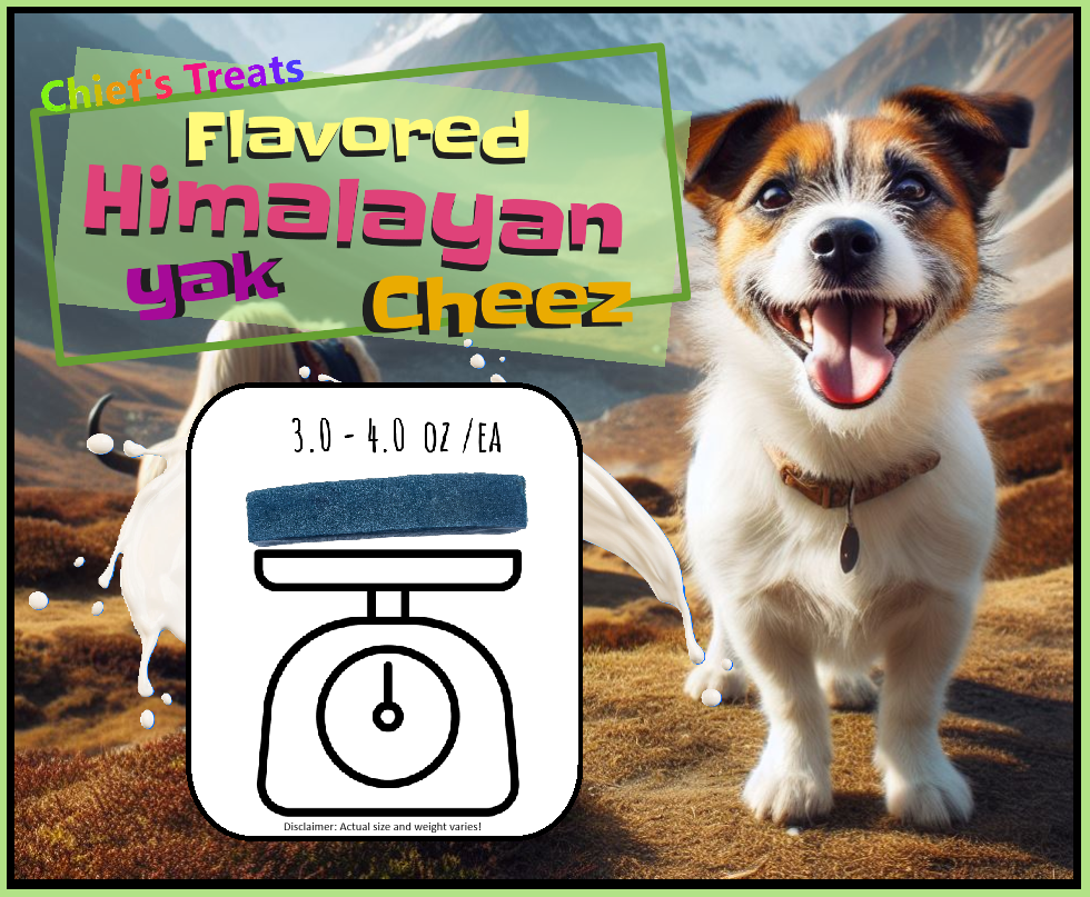 Blueberry Flavored Yak Cheese Chew - Made with REAL BLUEBERRY Puree Single - Doot's Pet LLC Collars For A Cause