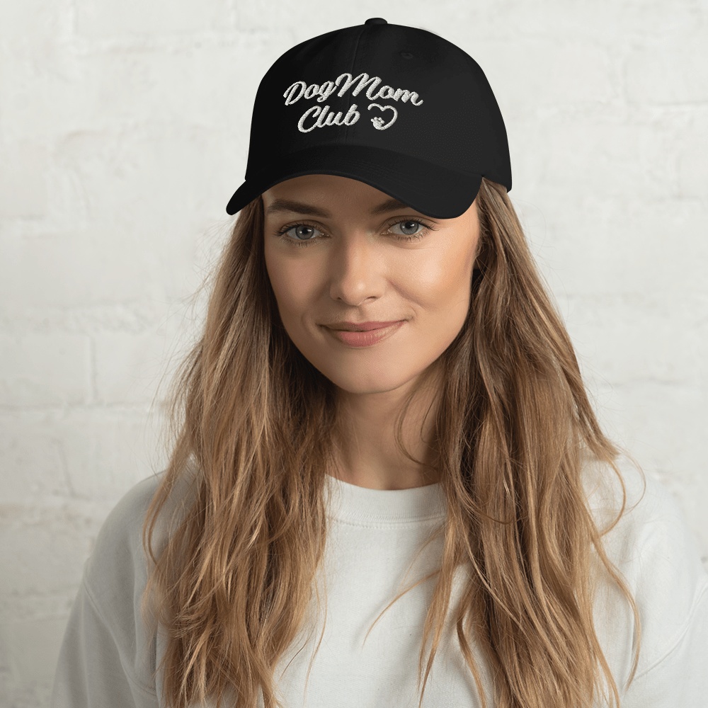 Dog Mom Club Hat - Black