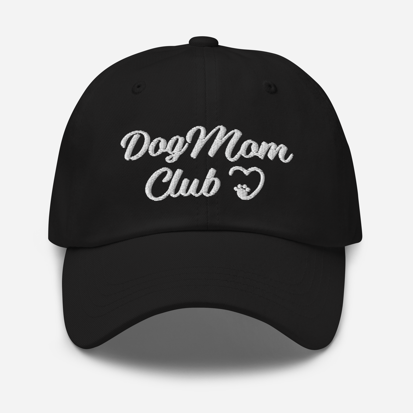 Dog Mom Club Hat - Black
