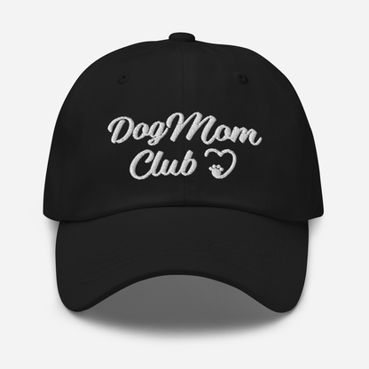 Dog Mom Club Hat - Black