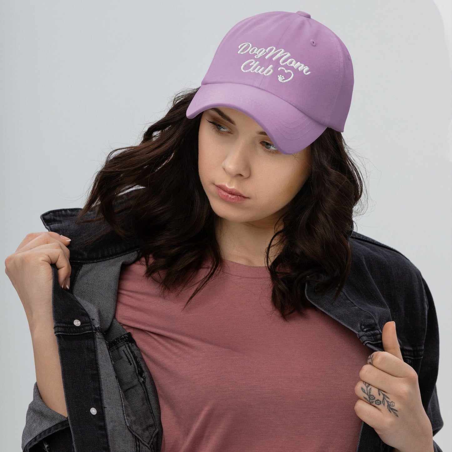 Dog Mom Club Hat - Lilac