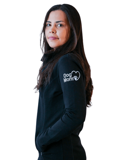 Dog Mom Essentials Full Zip Jacket - Black