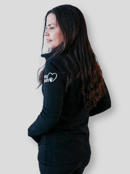 Dog Mom Essentials Full Zip Jacket - Black