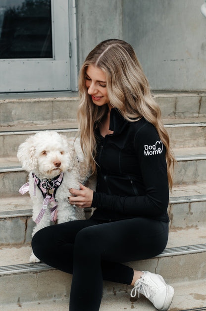 Dog Mom Essentials Full Zip Jacket - Black