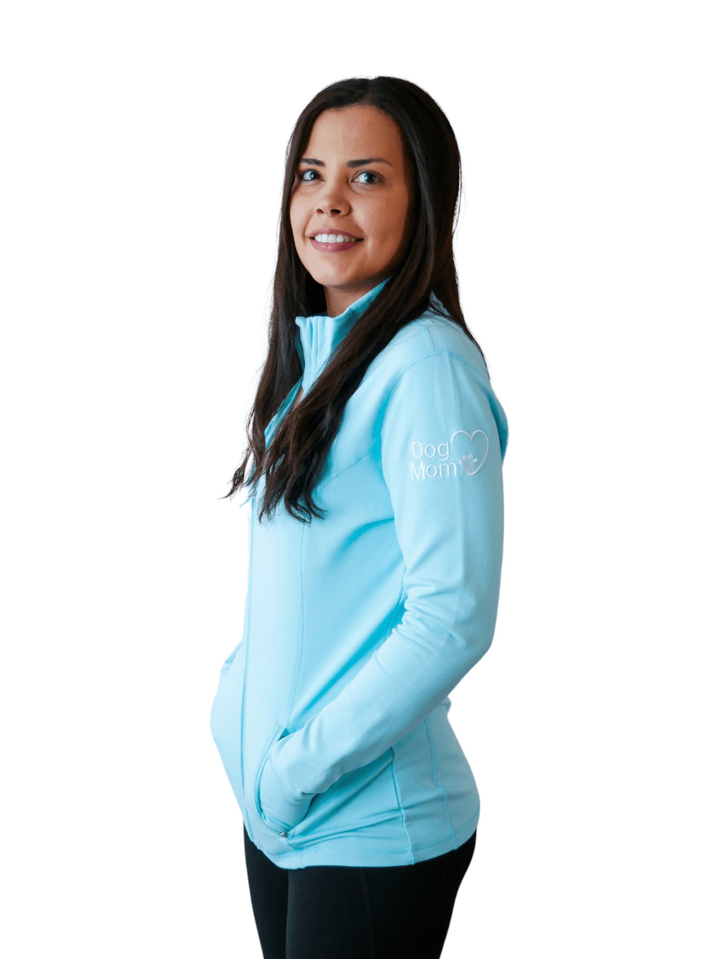 Dog Mom Essentials Full Zip Jacket - Blue