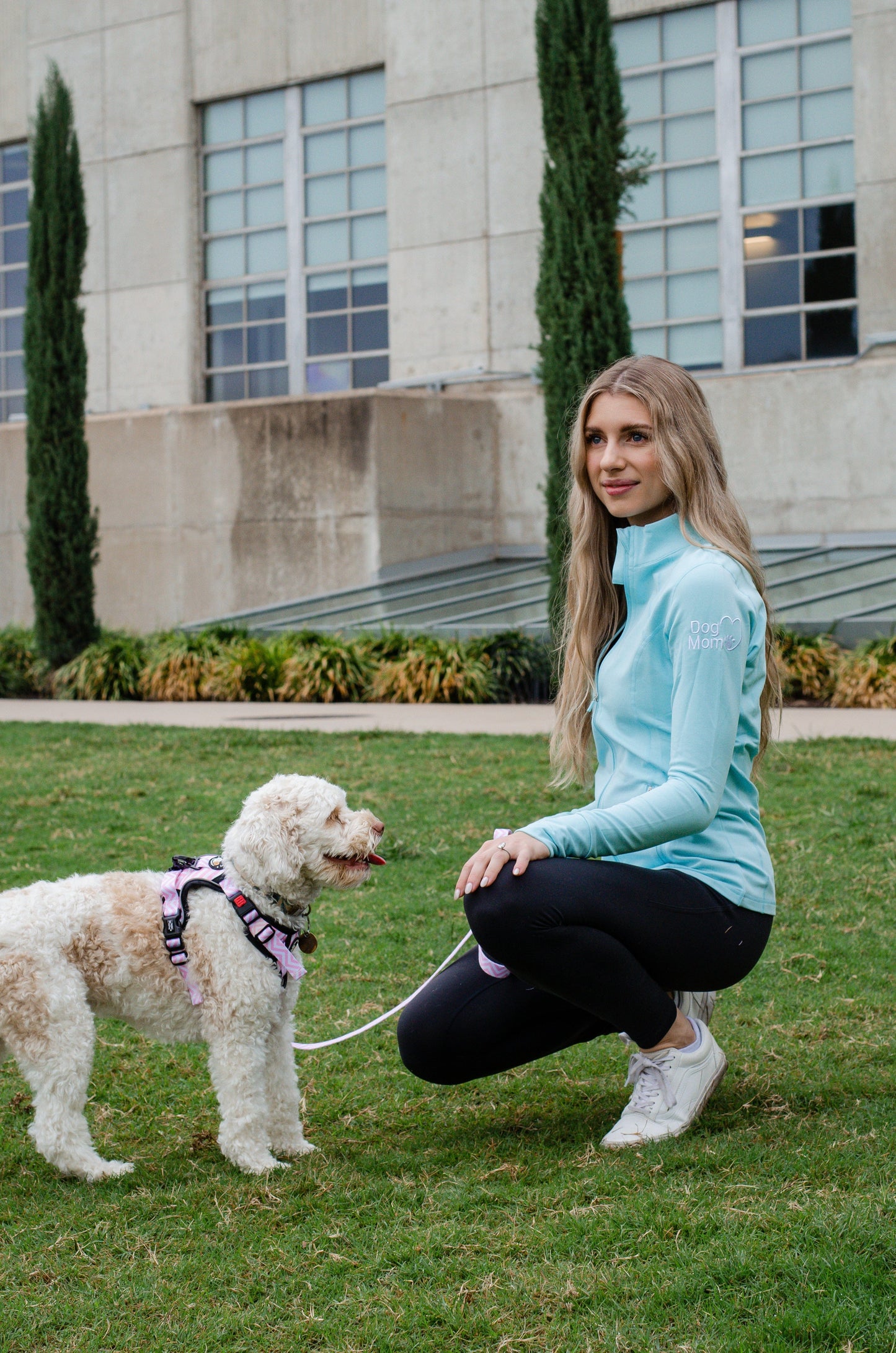 Dog Mom Essentials Full Zip Jacket - Blue