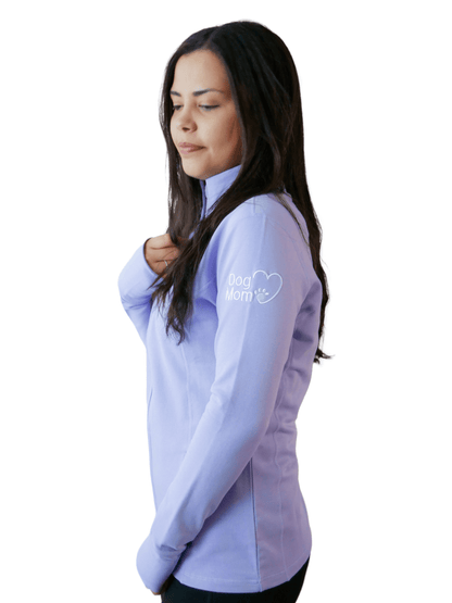 Dog Mom Essentials Full Zip Jacket - Lilac
