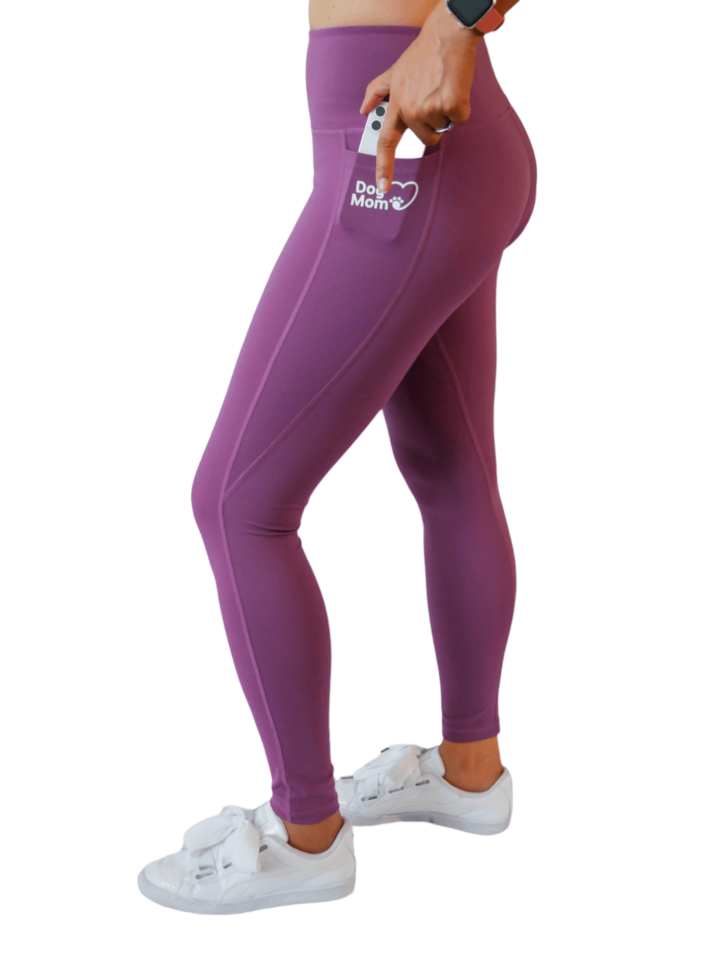 Dog Mom Everyday Leggings - Purple