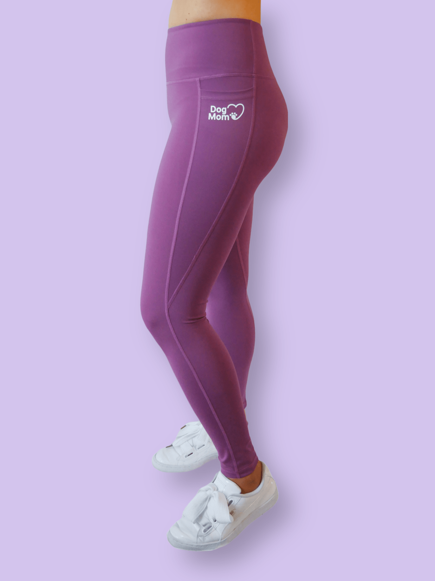Dog Mom Everyday Leggings - Purple