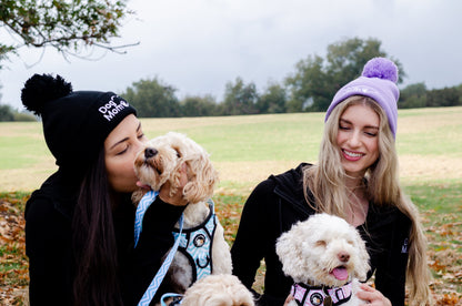 Dog Mom Bobble Beanie - Black