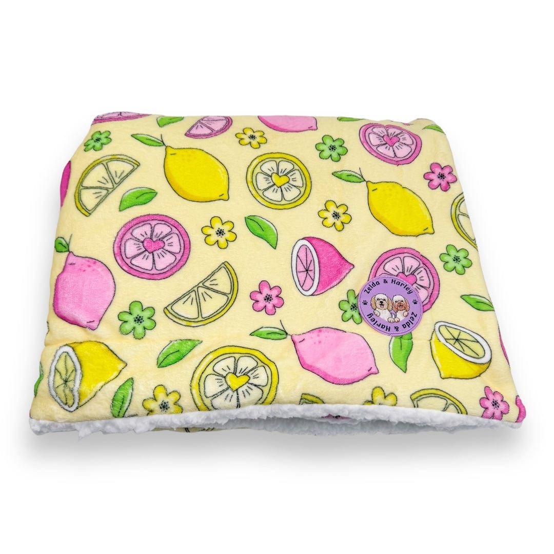 Pink Lemonade Dog Blanket - Doot's Pet LLC Collars For A Cause