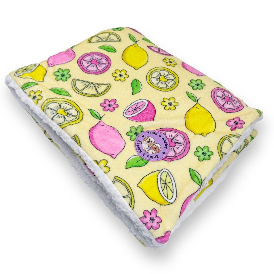 Pink Lemonade Dog Blanket - Doot's Pet LLC Collars For A Cause