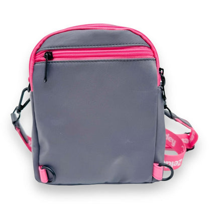 Dog Mom Bag - Grey and Pink