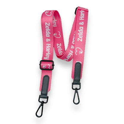 Dog Mom Bag - Grey and Pink