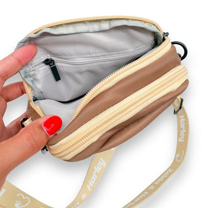 Dog Mom Bag - Mocha and Cream