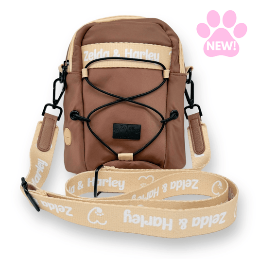 Dog Mom Bag - Mocha and Cream