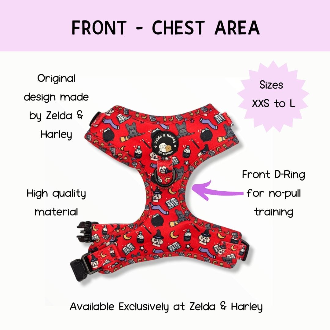 Hairy Pawter - No Pull Adjustable Dog Harness - Doot's Pet LLC Collars For A Cause