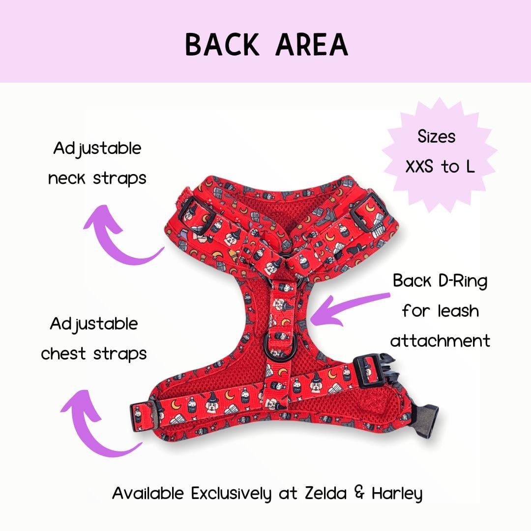 Hairy Pawter - No Pull Adjustable Dog Harness - Doot's Pet LLC Collars For A Cause