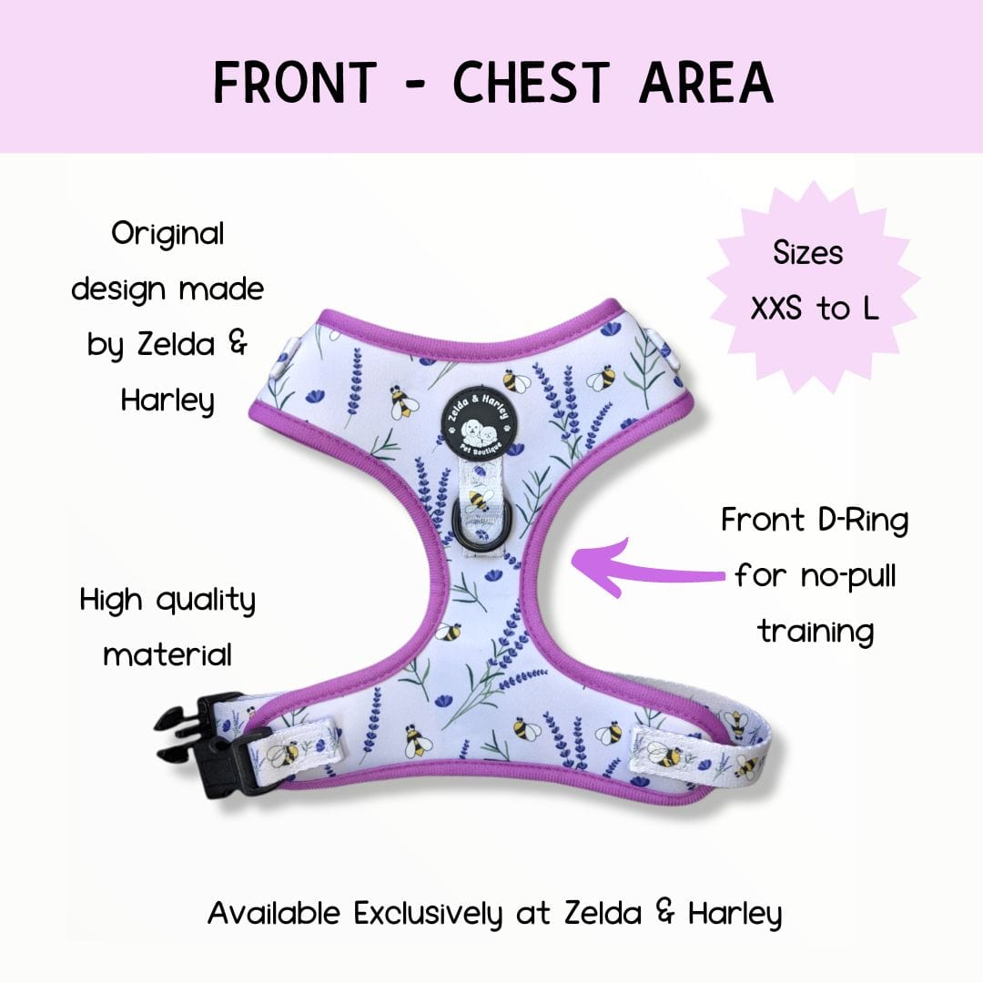 Sweet as Can Bee - No Pull Adjustable Dog Harness