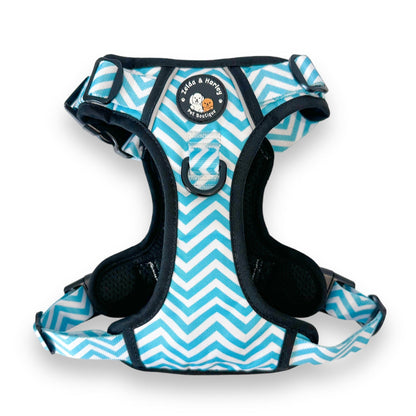 Zig Zag Wag Pastel Blue- Adventure No Pull Harness