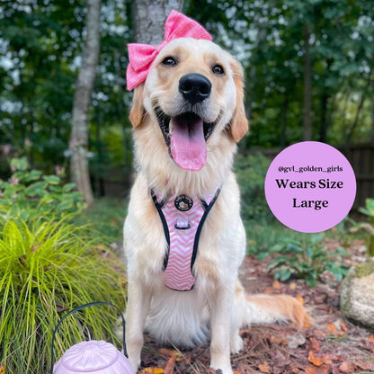 Zig Zag Wag Pastel Pink - Adventure No Pull Harness