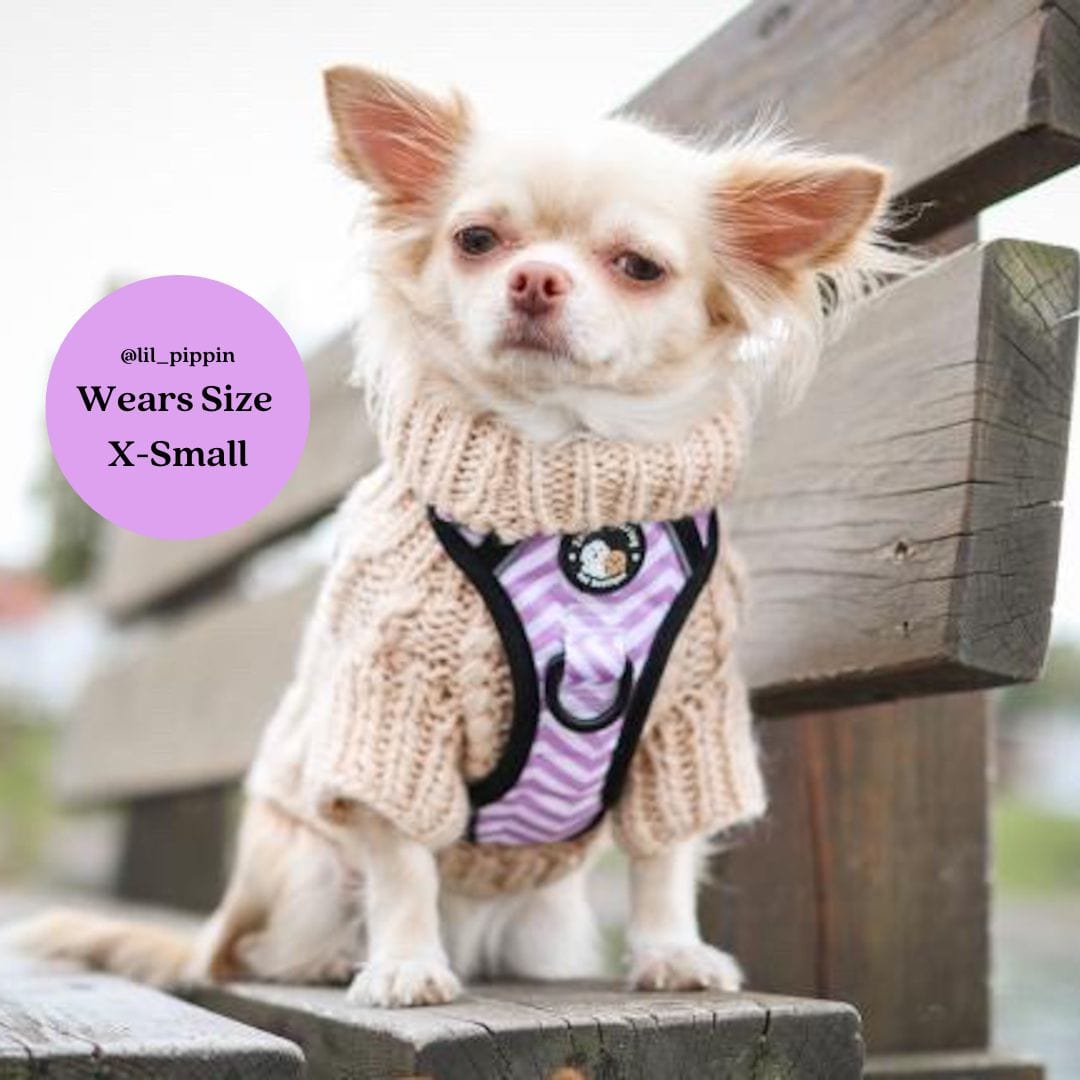 Zig Zag Wag Pastel Purple - Adventure No Pull Harness